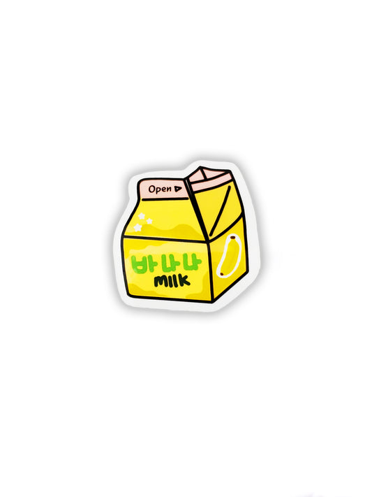 Korean Banana Milk Sticker