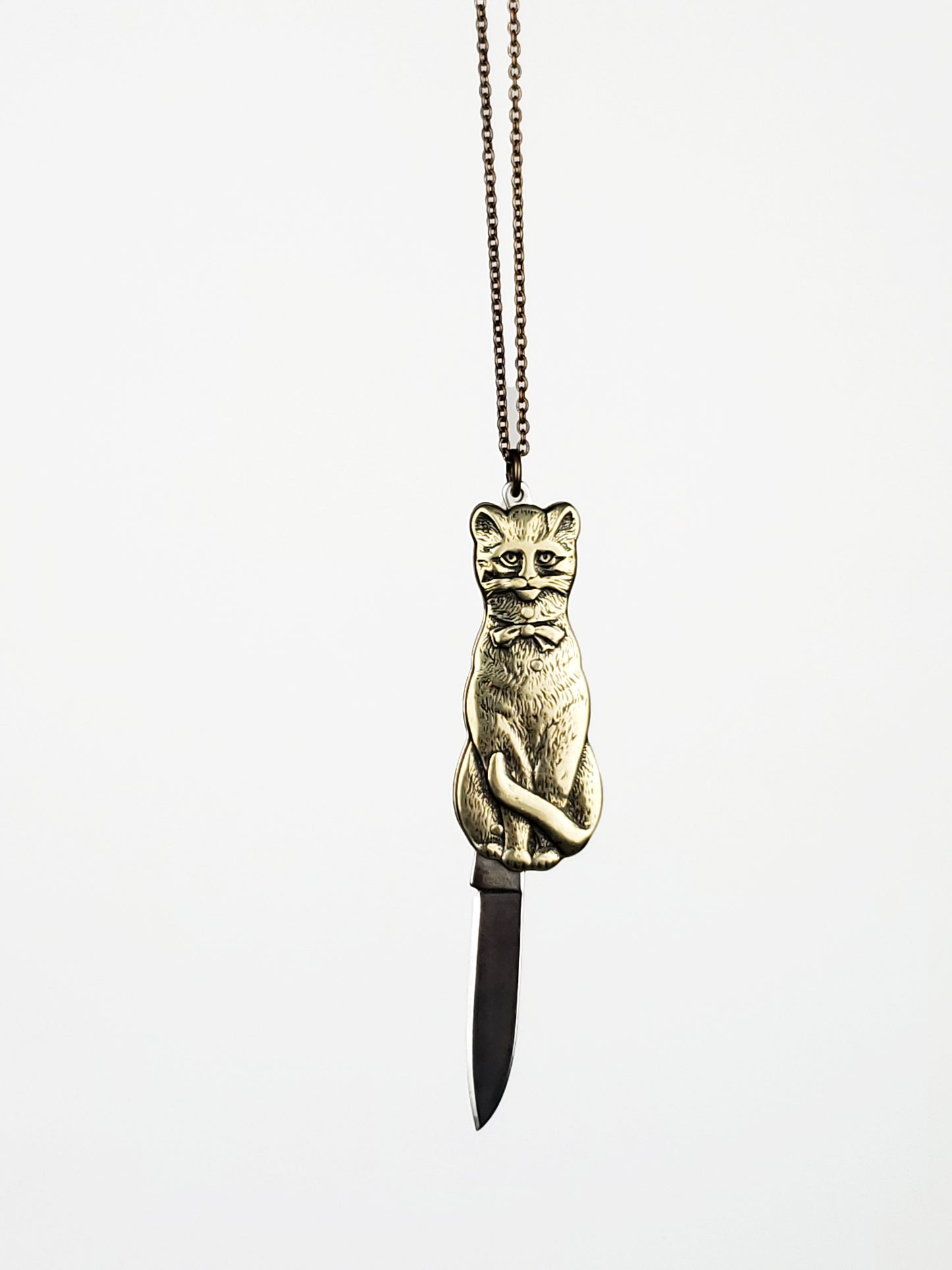 Cat Knife Necklace