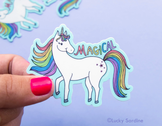 Magical Unicorn Vinyl Sticker