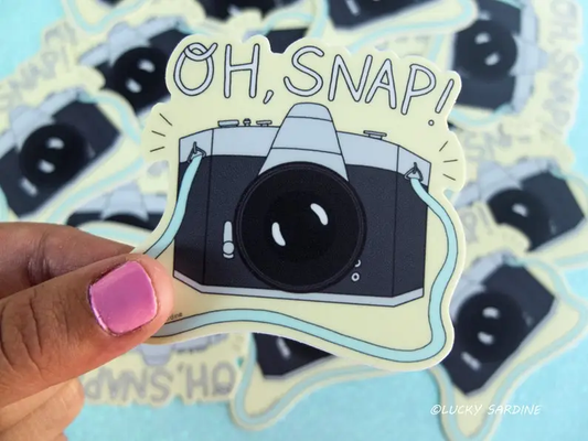 Oh Snap Camera Vinyl Sticker