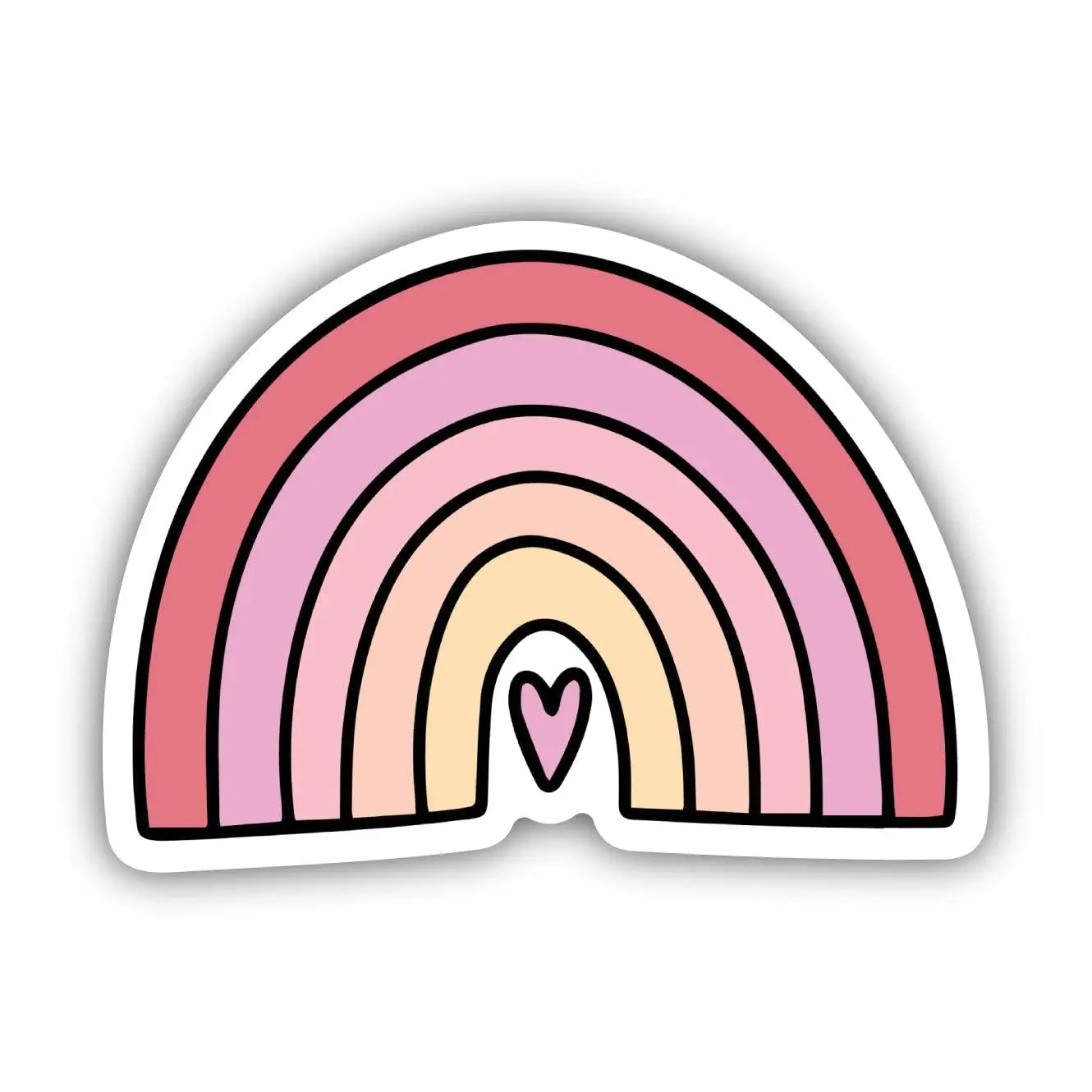 Pink Rainbow Vinyl Sticker